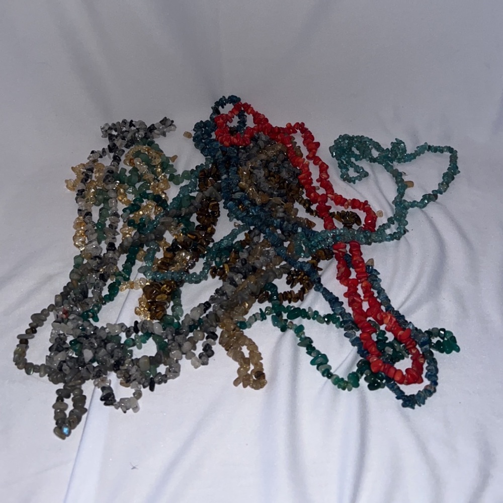 Stone rock necklaces